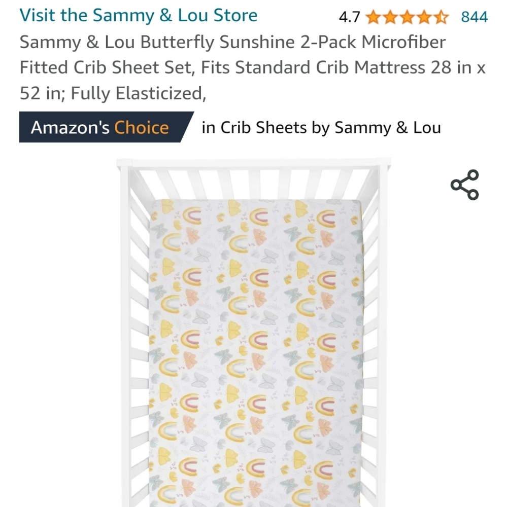 Sammy & Lou microfiber crib sheet